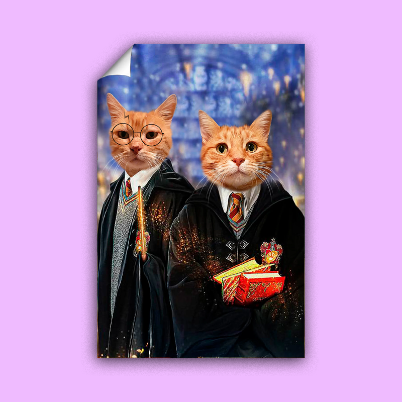 Potter and Weasley - Custom Pet Portrait